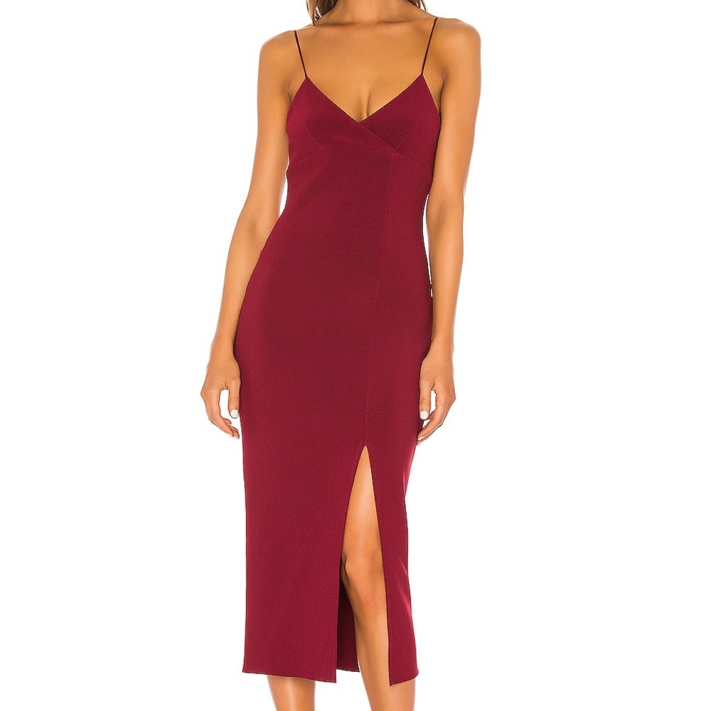 Bec&Bridge Lea Split MIDI Dress